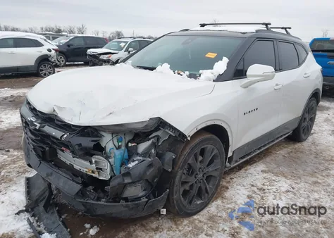 2022 Chevrolet Blazer Awd Rs из США, поврежденный, VIN 3GNKBKRS3NS130428